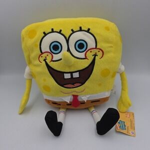 *FREE SHIP* SPONGEBOB SQUAREPANTS 12in Plush Toy Nickelodeon Cartoon 2010 Nanco
